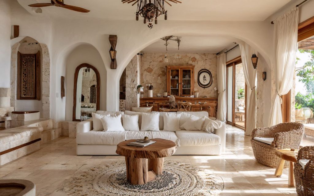 salón con cortinas personalizadas