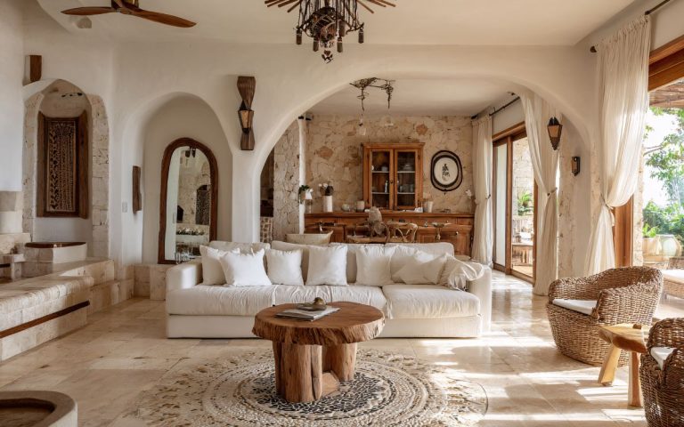 salón con cortinas personalizadas