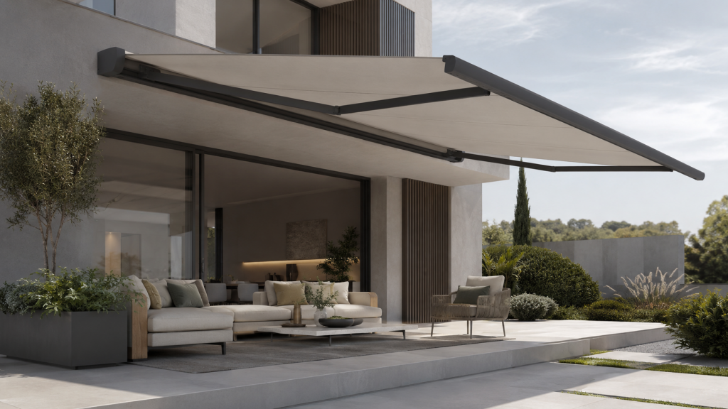 Sombra para terrazas exteriores con diseño y protección solar